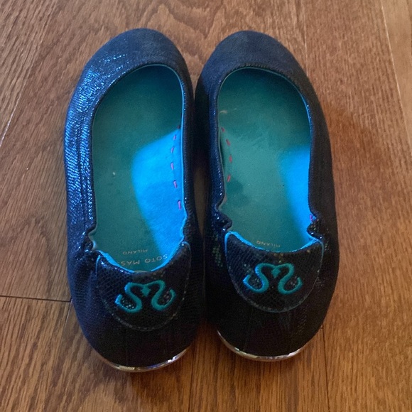 Soto Massini black ballet flats size 39 - Picture 3 of 4